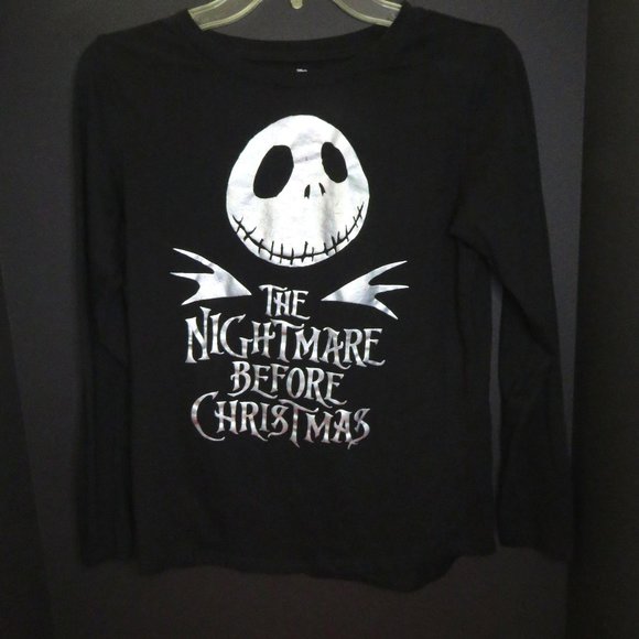 The Nightmare Before Christmas Women's Size 14/16 Long Sleeve T-Shirt + MousePad - Picture 2 of 10